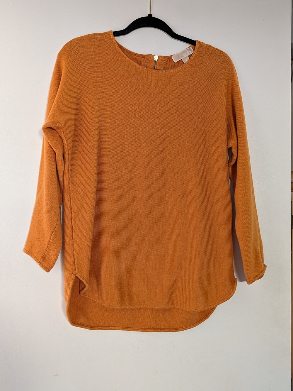 Michael Kors Soft Orange Color Knit Long Sleeve Top